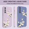 Golden Petal Flower Phone Case For Samsung Galaxy A56 A36 A26 A16 A06 A17 A07 A55 A35 A25 A15 A05 A54 A34 A24 A14 A04 4G 5G Cove
