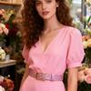 Slim Sequined Waist Belt for Dresses PU Leather Pin Buckles Waistband for Jeans Pants Women Girl Daily Outfit Waist Strap