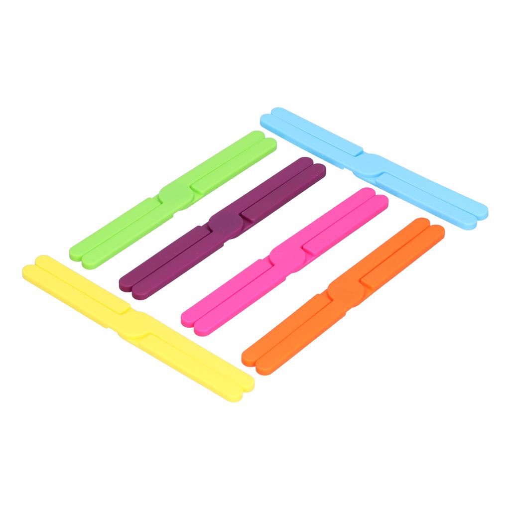 6Pcs Set Silicone Placemat Folding Pot Bowl Plate Mat Heat Insulation Pad Mobile Phone Holder(Multi