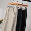 Two Button Casual Straight Leg Pants for Women In Autumn 2025, Fashionable and Versatile, Slimming and Smoking Pipe Pants