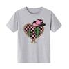 Retro Western Cowboy Hat Printed Womens Short Sleeved Tshirt Summer Round Neck Suitable for Versatile Daily Use
