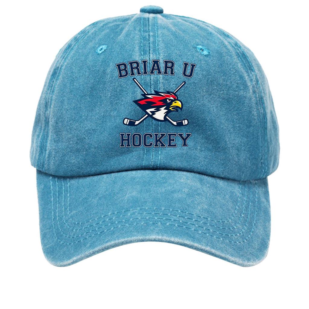 Washed Cotton Baseball Cap Soft Top Vintage Style Adjustable Denim Hat with Embroidered Logo and Distressed Finish for Casual Wear