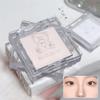 Polvo Iluminador Mate en Blanco-Natural Sombra de Ojos Iluminadora 3D de Larga Duración Paleta de Maquillaje para Ojos Iluminar Rostro Alto Brillo