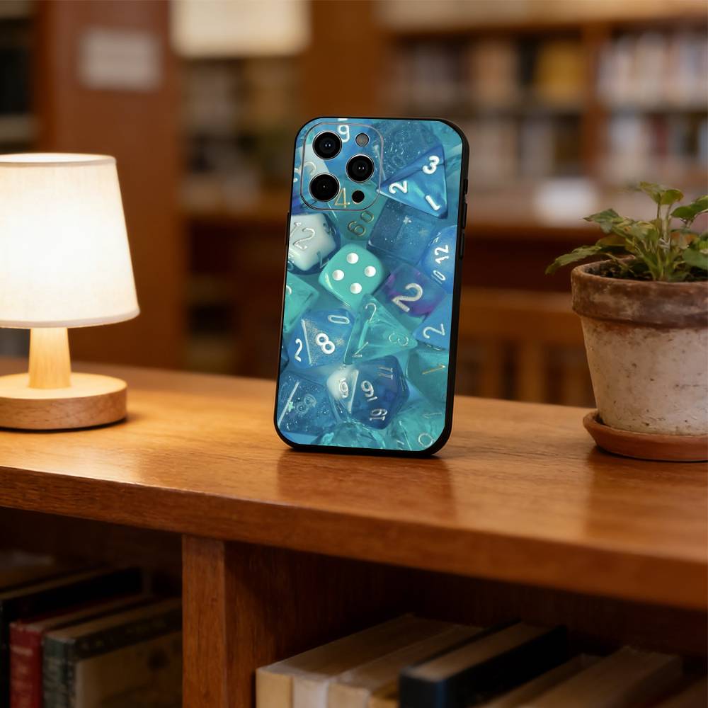 Dice Phone Case Silicone Soft For IPhone 17 16 15 14 13 12 11 X XR Plus Pro Max Plus