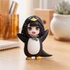 Jucărie Fetiță Pinguin Vorbitoare cu Clepsidră, Jucărie Fetiță Desen Animat cu Înregistrare Vocală, Figurină Fetiță Interactivă cu Efecte Sonore, Cadou pentru Fanii Jocurilor