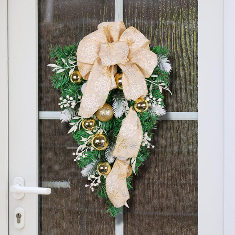 Haustürdekoration Hochwertige Materialien Wunderschön Feiertagsdekoration Simulierte Girlande Hat Viele Verwendungen Eleganter Kranz