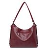 New Women's Bag Large-capacity Shoulder Bag Retro Soft Leather Tote Bag Fashionable Commuter Shoulder Messenger Bag