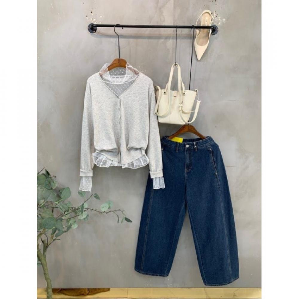 C S In The Room V neCk baSiC Long SleeVe Knit Cardigan 5Color Nk 5C
