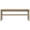 TV Stand In Sonoma Oak Finish 100 X 30 X 40 Cm Engineered Wood