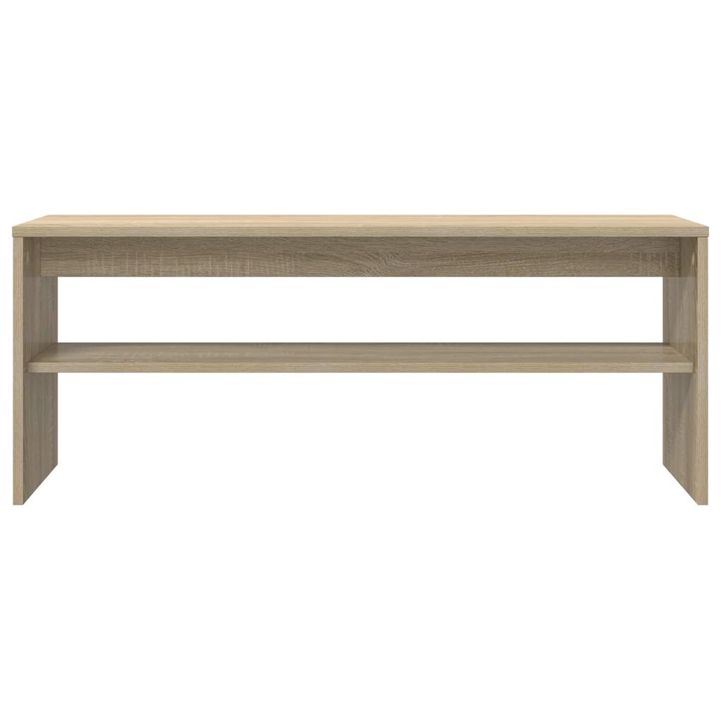 TV Stand In Sonoma Oak Finish 100 X 30 X 40 Cm Engineered Wood