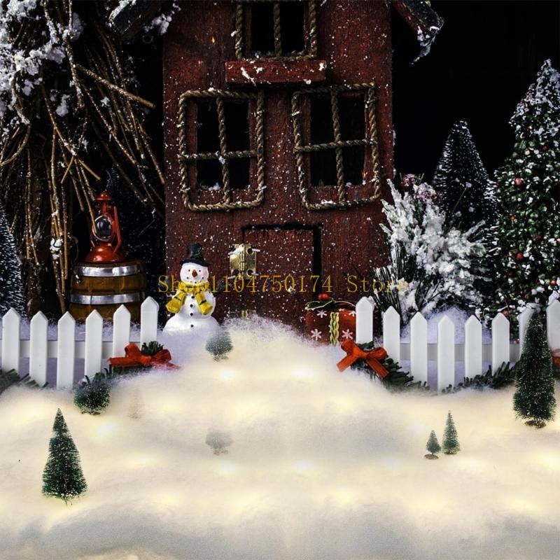Christmas Fake Snow Artificial Snow Blanket Cotton Lightweight Indoor Snow Christmas Tree Village Display Winter Top Sale