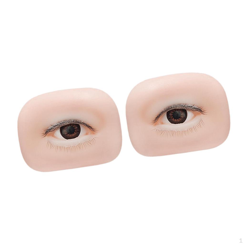5D Eye Models for Eyelash Extension, Portable, Realistic, Lightweight, Artificial Practice
