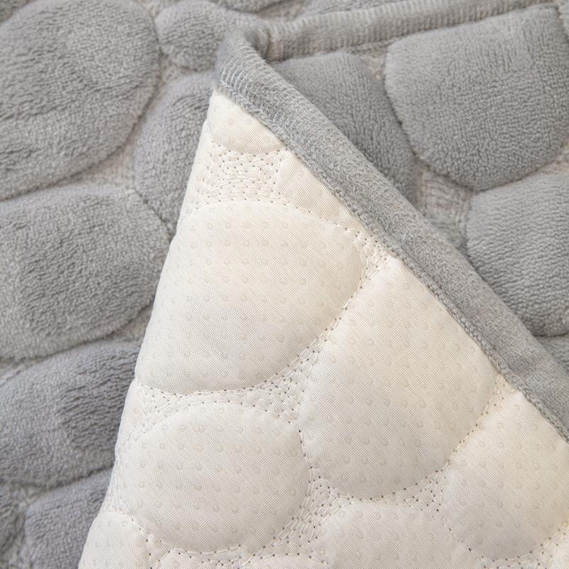 New Goose Soft Stone Sofa Cushion Autumn Winter Thickening Plush Sofa Cover Minimalist Style Anti Slip Warm Cover Cloth Cushion