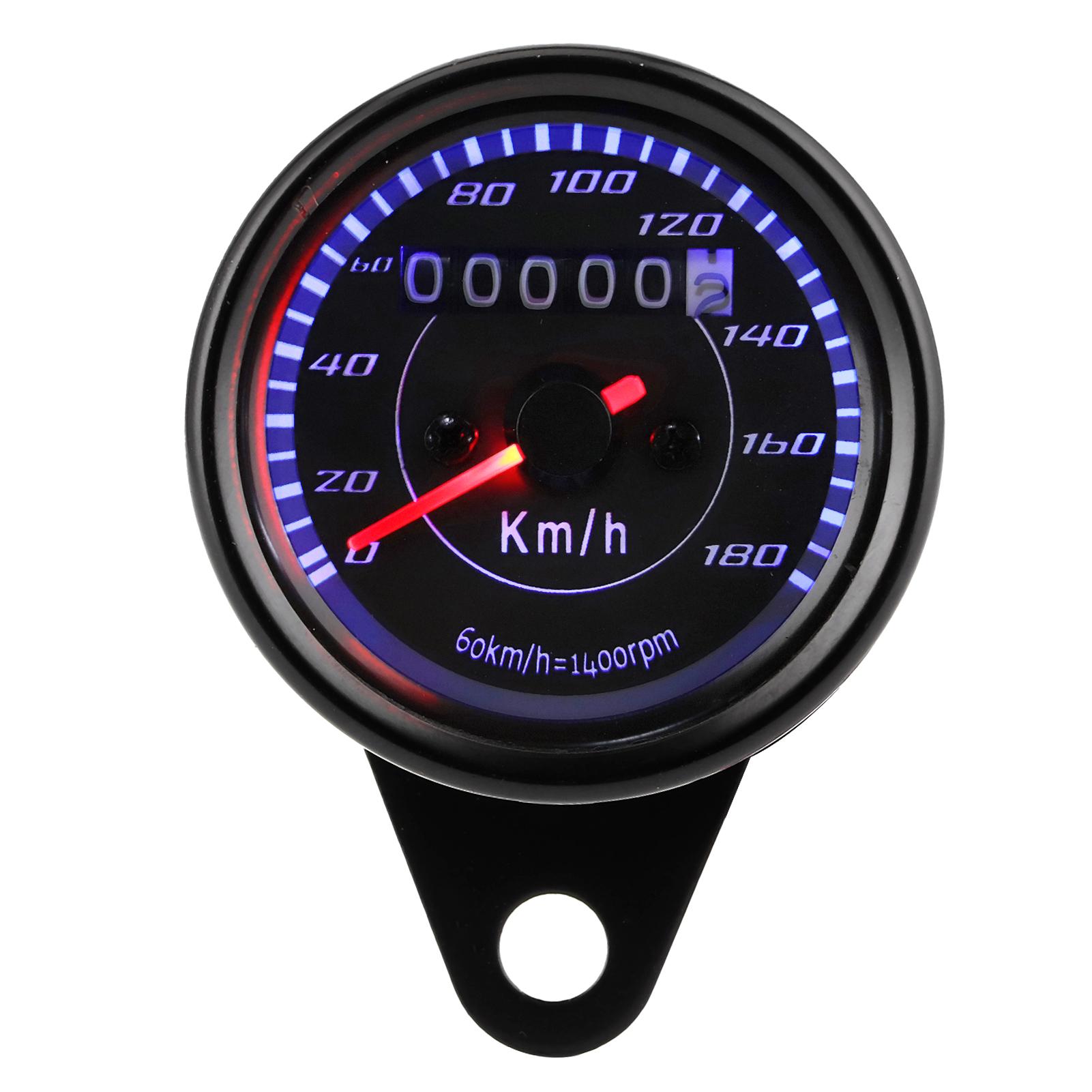 

12V Motorcycle Speedometer Instrument with LED Light Motorbike Accessories Fit for CG125