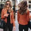 Autumn/Winter Women's Fashion PU Leather Suit Jacket