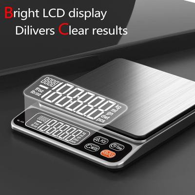 Balance de Cuisine Haute Précision avec Écran LCD, Précision 0,01g, Idéale pour la Pâtisserie et les Bijoux.