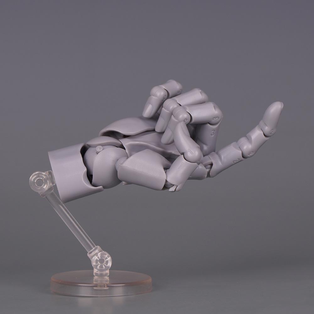 Mini 1/2 Scale Gashapon Palm Model: Super Movable Finger Joints - Left & Right Hands for Drawing & Sketching