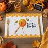 1/4pc S Honey Stick Rectangular Placemats, Polyester Printed Placemats, Suitable for Table Bedding and Birthday Parties