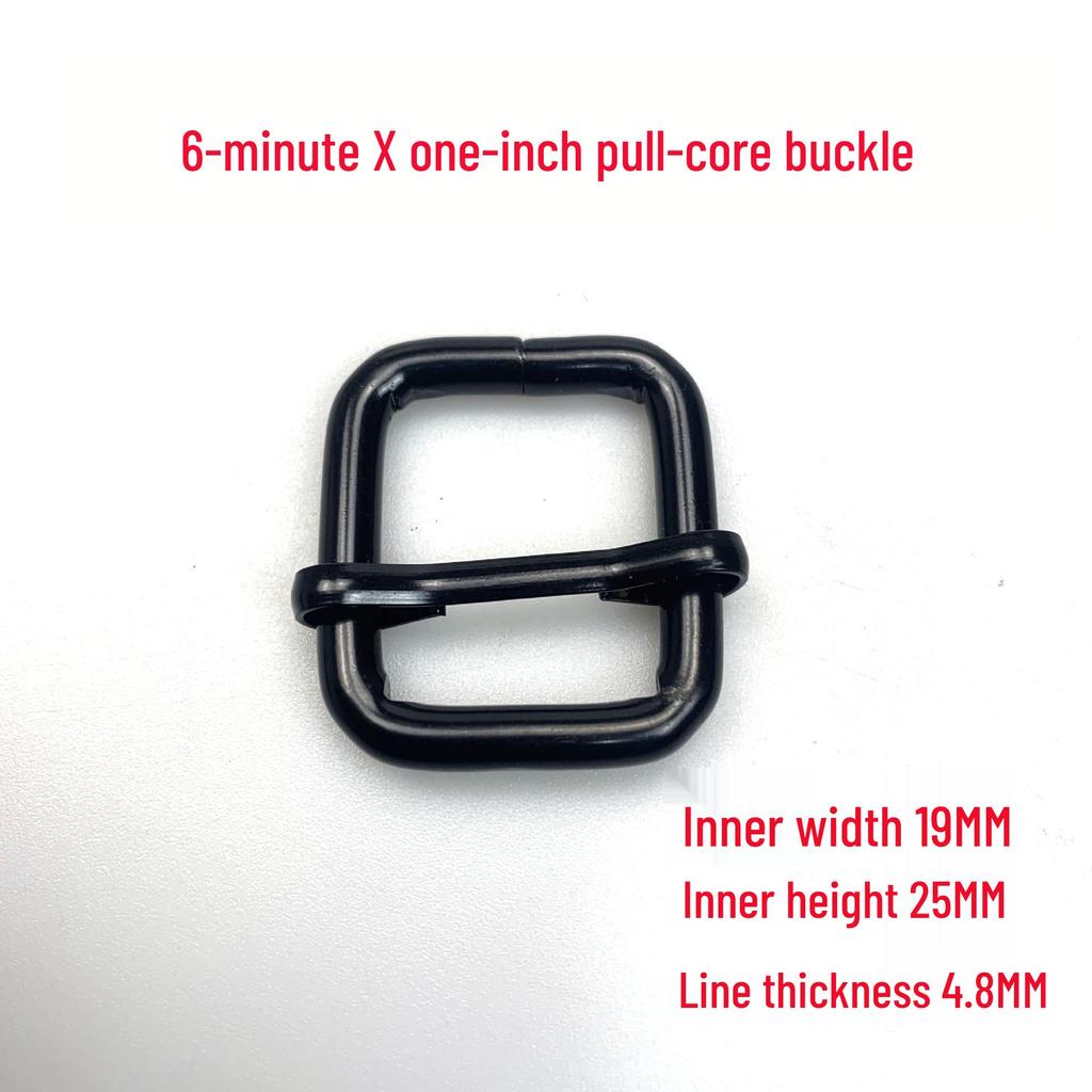 Electroplated 4.8MM Black Iron Ladder Buckle for Backpack Accessories