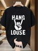 Men's Casual Graphic Hang Loose Hand T-Shirt