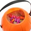 2pcs Halloween Pumpkin Bucket, Portable Pumpkin Lantern Candy Basket, Decorative Pumpkin Pails with Halloween Party Favor