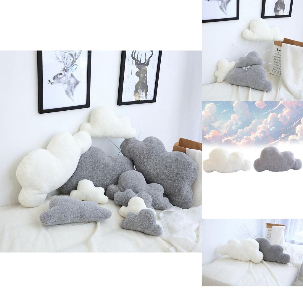 Adorable Soft Clouds Plush Pillow Cozy And Comfortable For Car Or Sofa Use