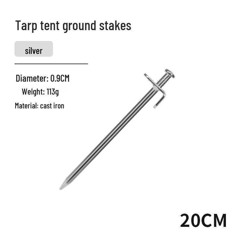 OEING Outdoor Camping Tent Ground Stakes 20cm