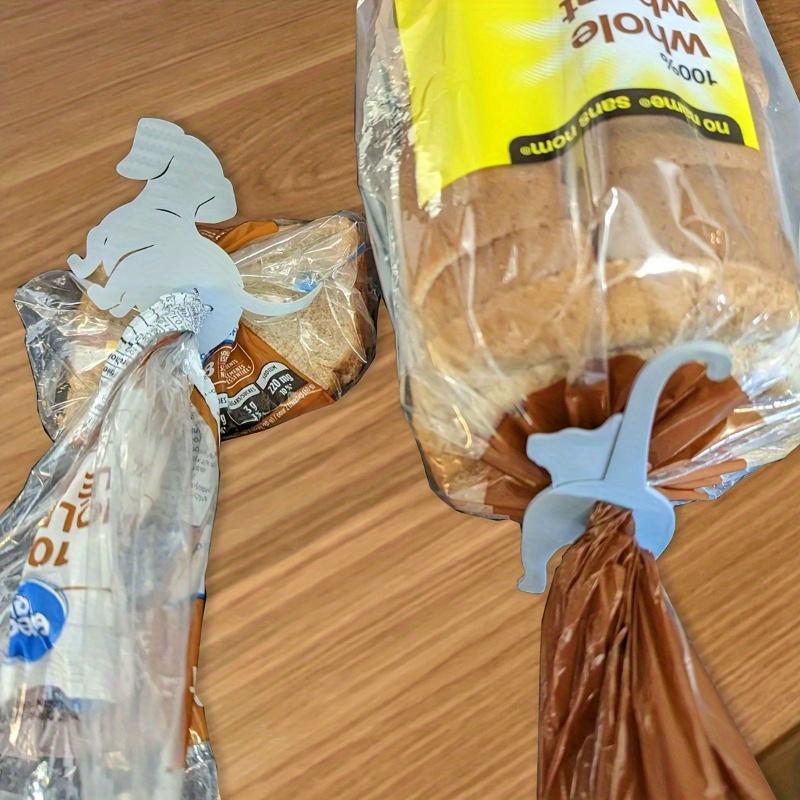 2pcs Dog-Themed Reusable Sealing Clips for Food Bags – Moisture & Dust Proof, Multi-Purpose Kitchen Organizer