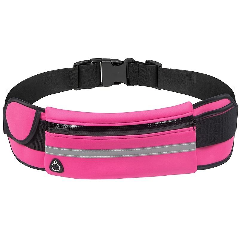 Cinturón para Correr Riñonera, Riñonera Reflectante con Portabotellas, Senderismo Fitness Bolsa para Teléfono Riñonera