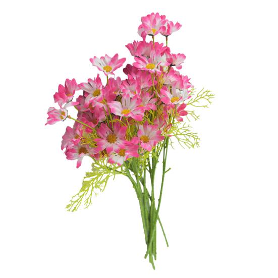 Artificial Flowers UV Resistant Fake Wildflowers with Stem for Indoor Outdoor Porch Patio