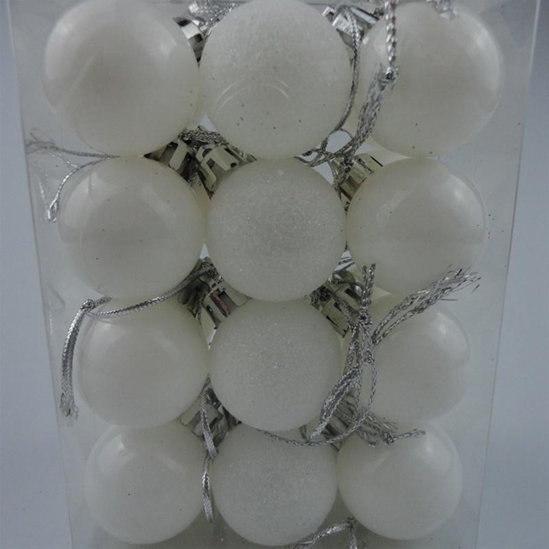 

Набор шариков для рождественского декора. 24 шт золотой