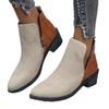 Elastic Sleeve Martin Boots Women'S Splicing Chelsea Boots