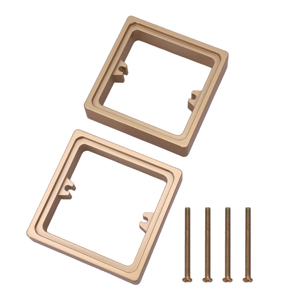 2pcs Single Socket Spacer Square Spacer Box Frame 86 Type Wire Box Height Increasing Ring Repairer Switch Socket Panel Gasket
