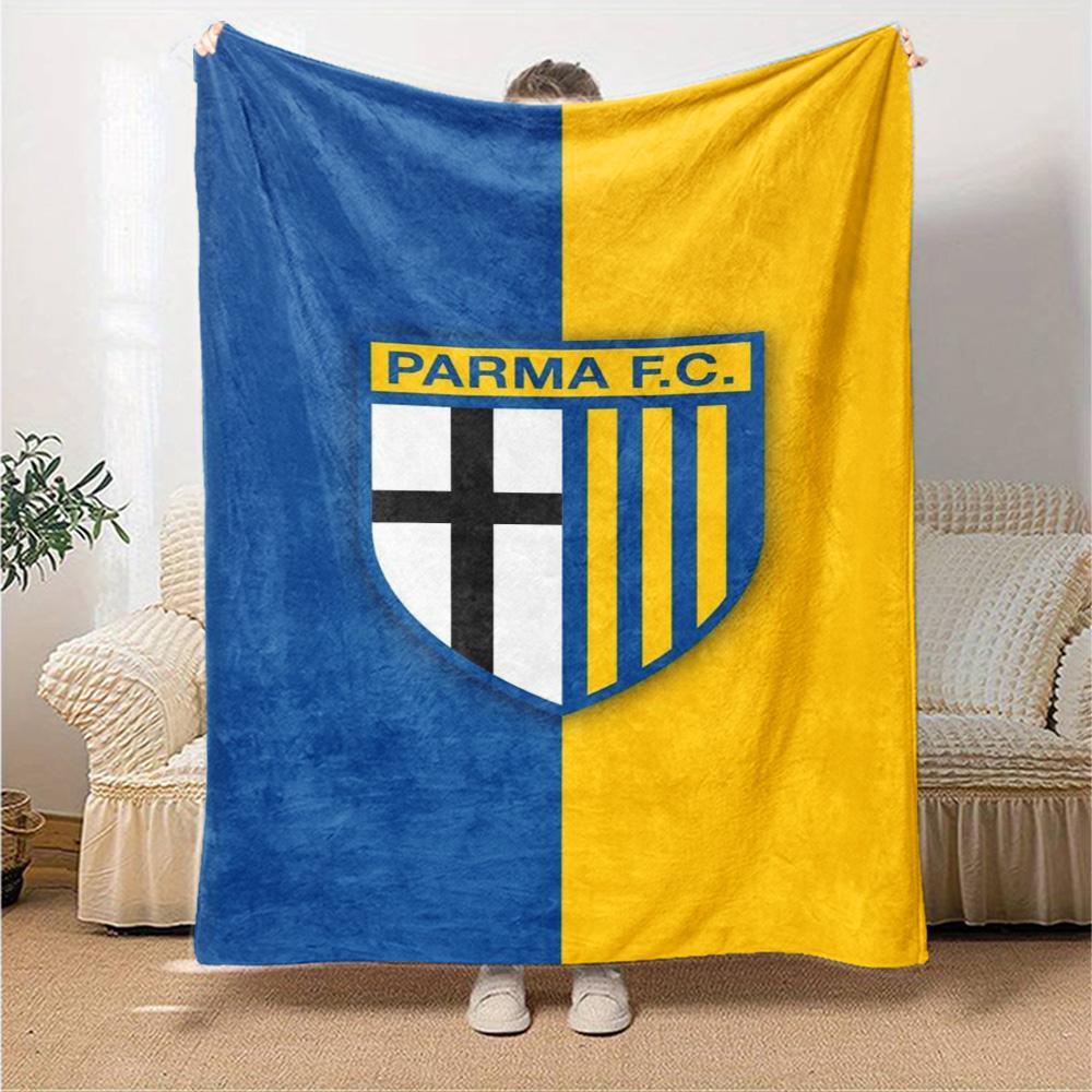 Parma F.C Druck Flanelldecke Hohe Qualität Warm Gemütlich Decke für Alle Jahreszeiten Perfekt für Geschenke Heimdekoration