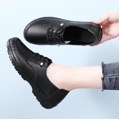 Women's Flats Moccasins Driving Shoes Casual Black Minimalist Soft Winter Warm Fur Shoes for Mother