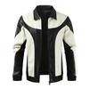 Boys PU Leather Jacket Men's Leather Jacket European and American Large Size Stand-Up Jacket Top