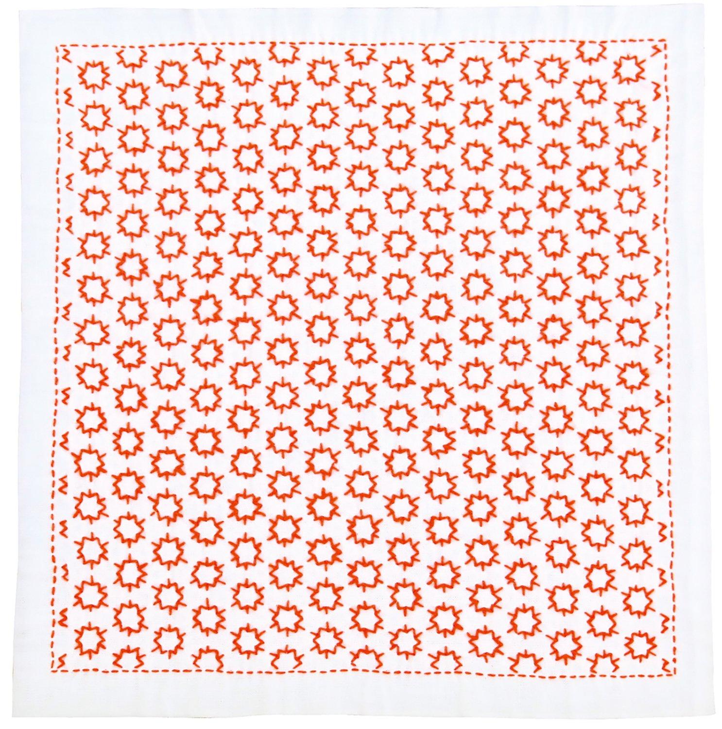 Olympus Thread Sashiko Flower Konpeito Kit, Single-Stitch Dishcloth, (Candy Cane) SK-317 белый