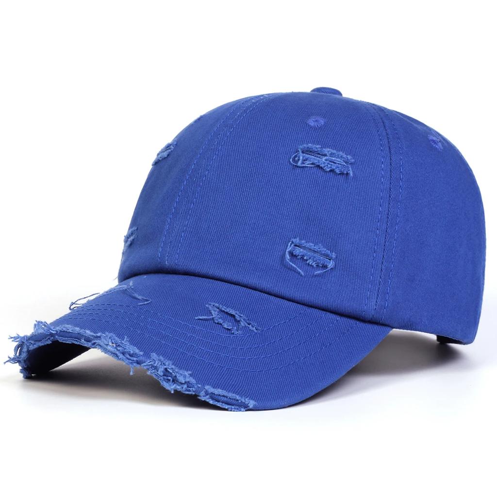 Unisex Ripped Denim Washed Baseball Caps Spring Autumn Outdoor Adjustable Casual Hats Sunscreen Hat Sports Cap