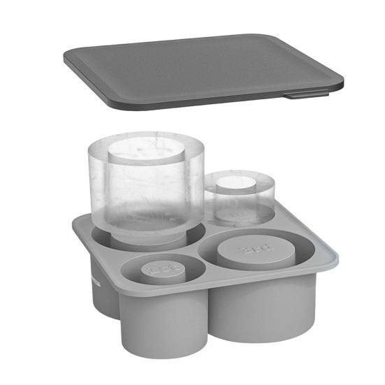 

Yousheng Ice Making Mold Flexible Food-Grade Silicone Ice Tray with Lid Easy Release BPA-Free Heat Cold Resistant Ice Maker for Ice Cubes Pudding J