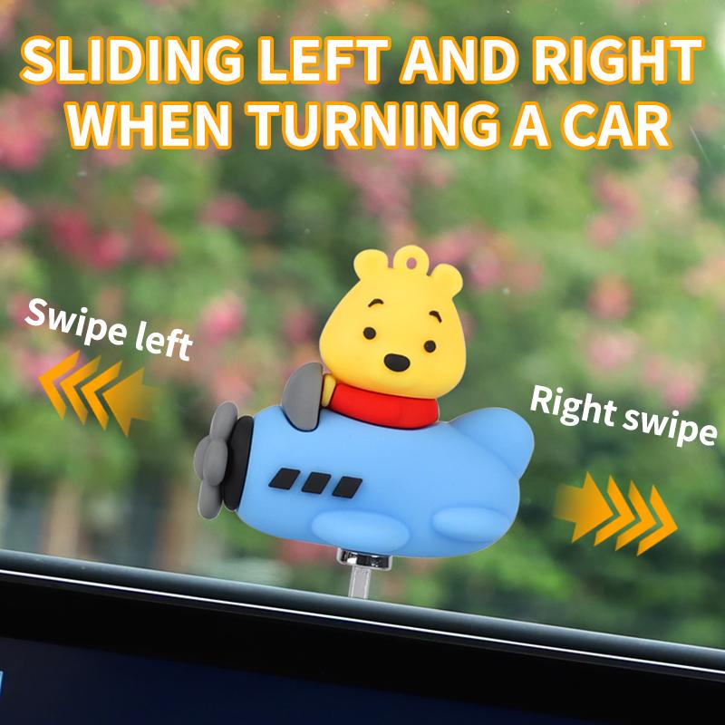 Central Control Screen Car Ornament Skateboard Bear Sliding Bear Creative Car Cartoon Interior Decoration Universal