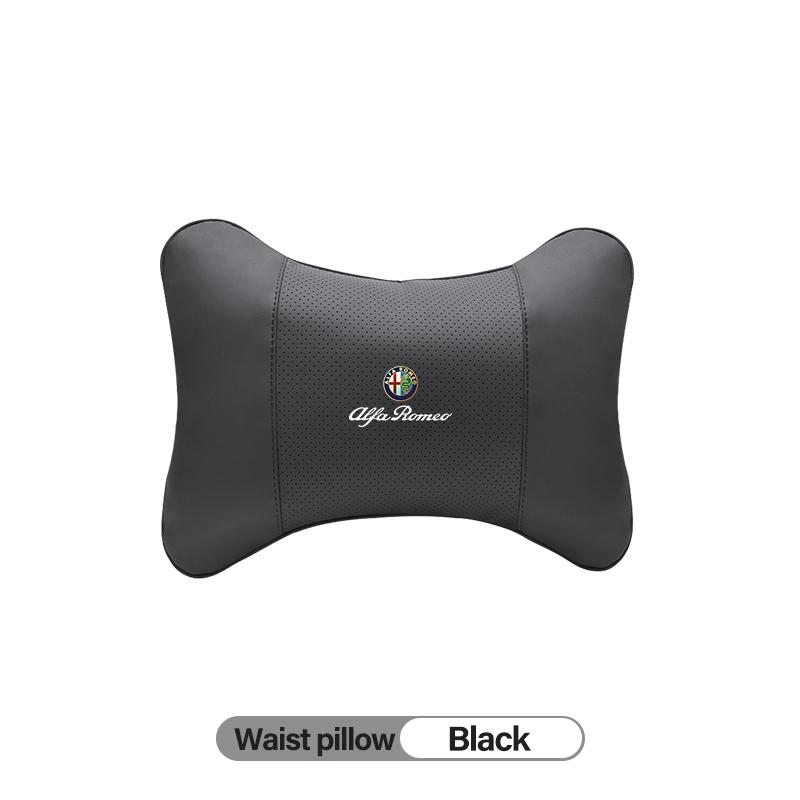 For Alfa Romeo Leather Car Seat Headrest For Alfa Romeo 4C 159 166 Spider Giulia 147 GT Memory Foam Comfort Pillow High-quality 