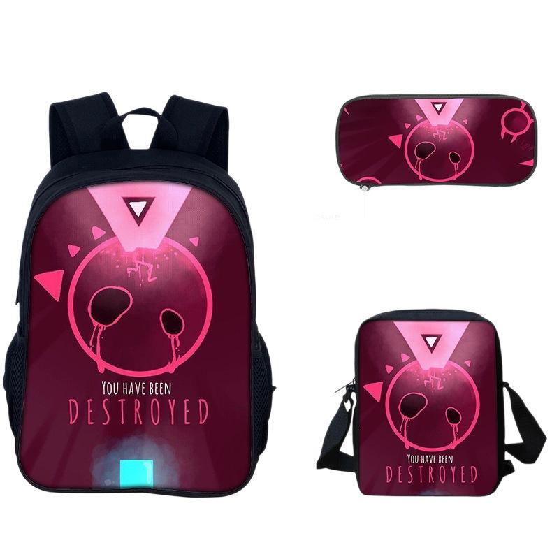 Just Shapes&Beats Kids Backpack Set 3-Piece for School Students Lightweight Ergonomic Large Capacity Fun Pattern