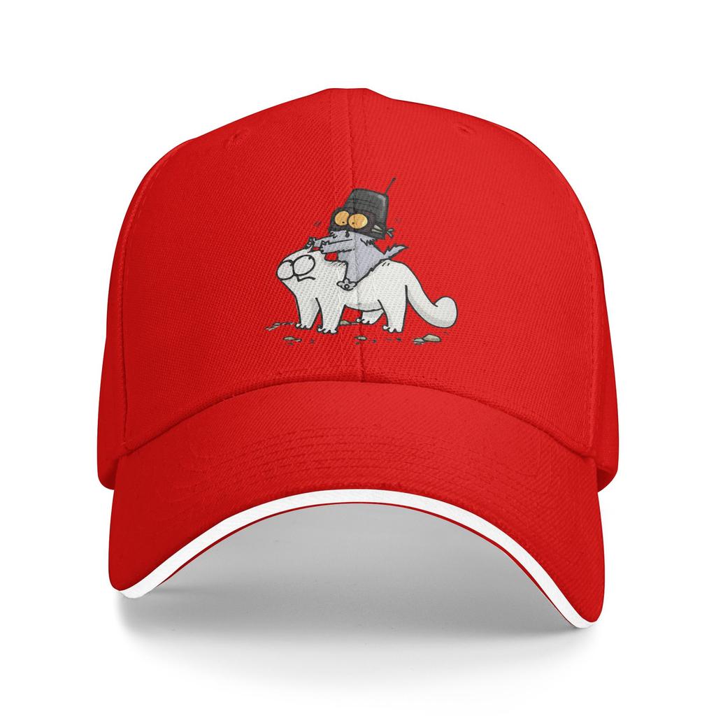 Simons Cat Baseball Cap  y2k Funny Hip Hop Hats Summer Unisex-Teens Kpop Rock Baseball Caps