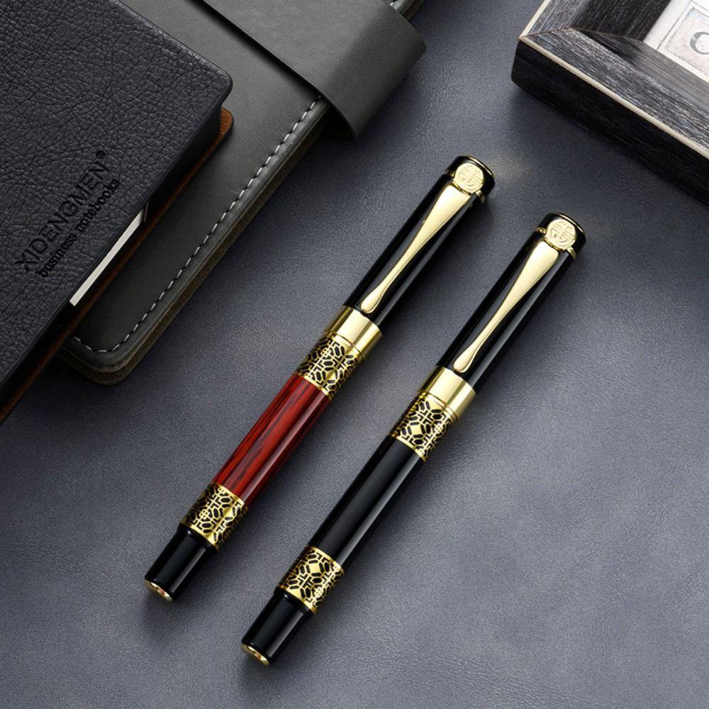 Luxury Metal Ballpoint Pen Business Signature Fountain Pen Student Gift Writing Tools Blue/Black Ink Gel Pen for School Office