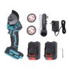 Akku-Trennschleifer Passend für Makita Schnittstelle Bürstenloser Motor 19000 U/min Mini-Kreissäge mit 3-Zoll-Blättern Abnehmbar