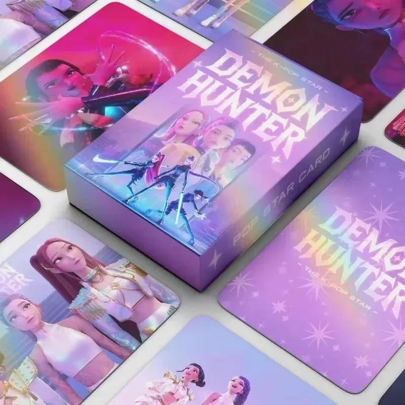 / Carte Laser Kpop Chasseur de Démons pour Garçons Filles Dessin Animé Animation Environnant Étudiants Mode Mignon Cartes à Collectionner Cadeaux