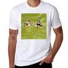 Two Lovely Baby Mallard Ducklings Swimming TShirt Daily Wear Plain Short Sleeve Shirt