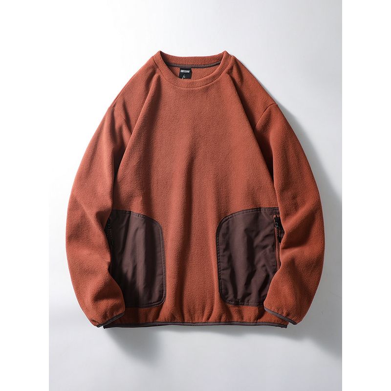 Retro Double-Sided Polar Fleece Fall and Winter Hooded Outwear Parka