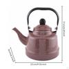 Glossy Enamel Tea Kettle | Compact, EnamelonSteel Kettle, for Kitchen 1.1L Wheat Ear