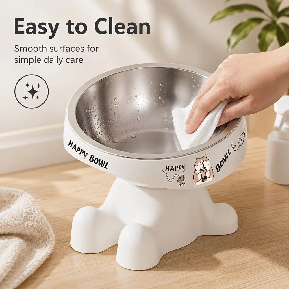 Non-slip Elevated Pet Feeding Bowl Paw-shaped Stand Raised Pet Bowl Food and Water Feeding